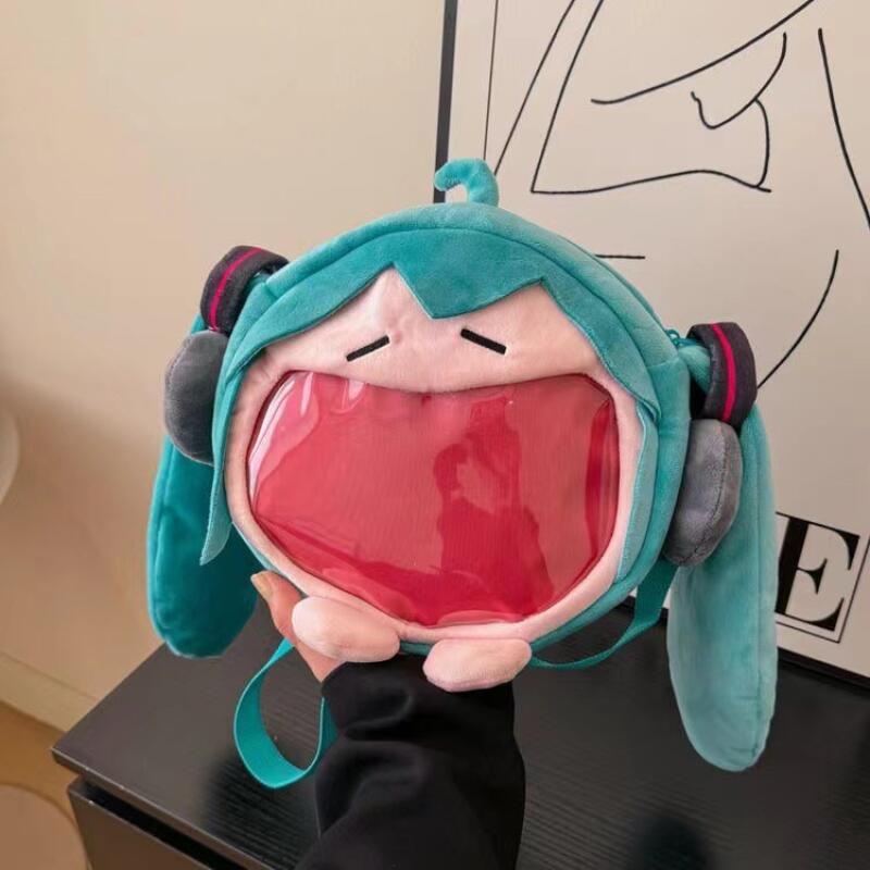 Anime Merchandise Bag - Tas Selempang Plush Hatsune Miku Gaya