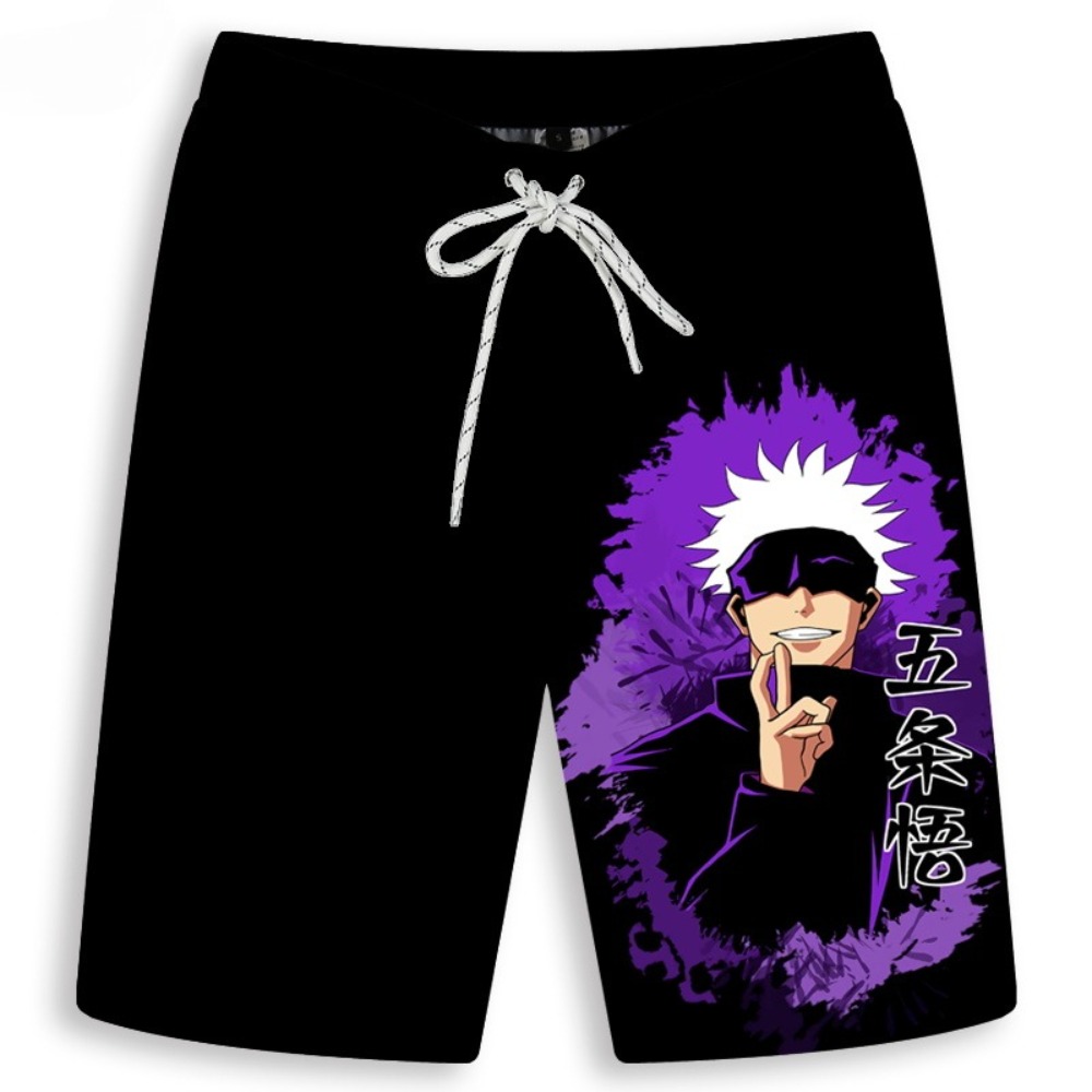 Anime Merchandise Store In Japan - Celana Pendek Pria Gojo Satoru Bermotif
