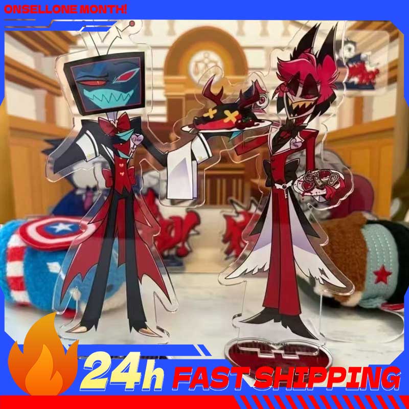 Anime Game Merchandise - 2pcs Aksesoris Anime Hazbin, Figur Alastor
