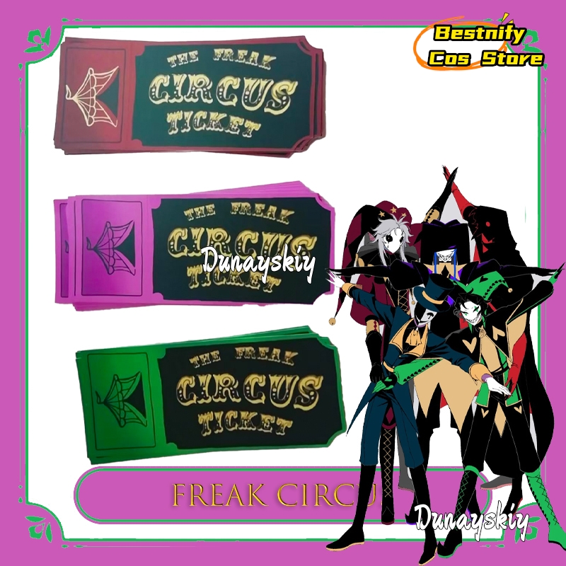 Anime Merchandise Europe - Kartu Tiket BFreak Circus Merah Hijau