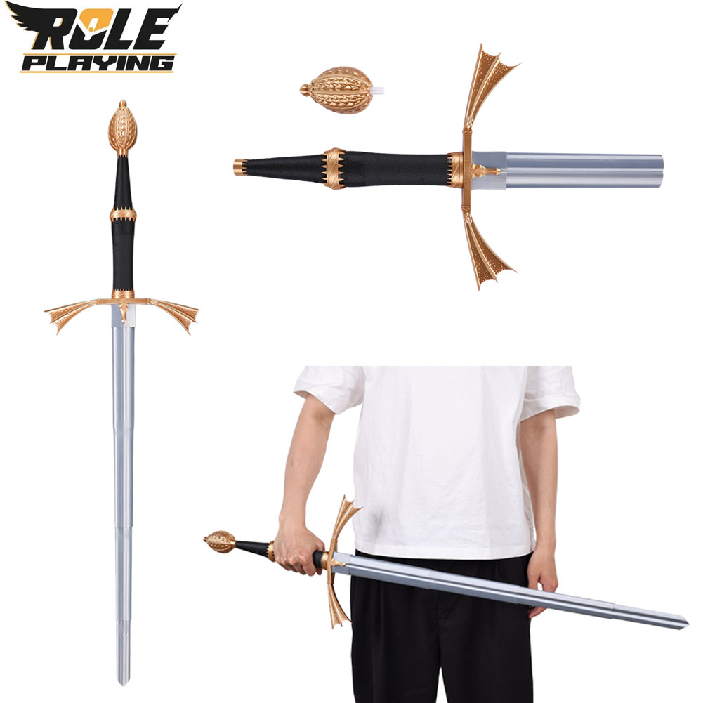 Cosplay Prop Sword - Daemon Cosplay Pisau Plastik Perak Dapat