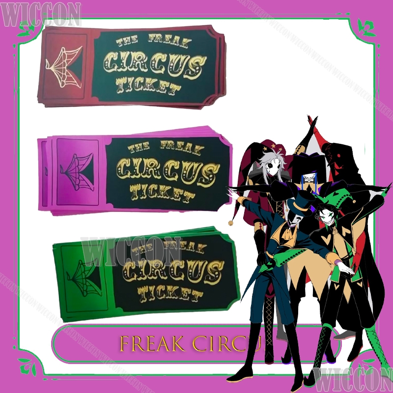 Anime Merchandise Europe - Kartu Tiket Freak Circus Merah Hijau