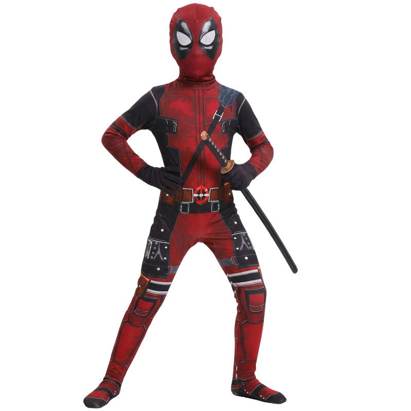 Cosplay Prop Sword - Kostum Deadpool Anak 3-12 Tahun dengan